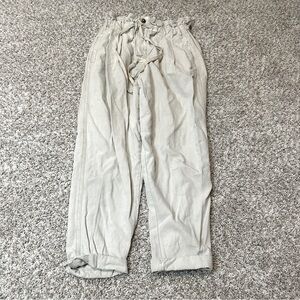 Free People Pleated Paper Bag Pants Small